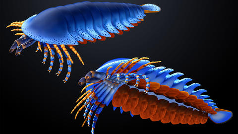 artistic rendition of an extinct chelicerate