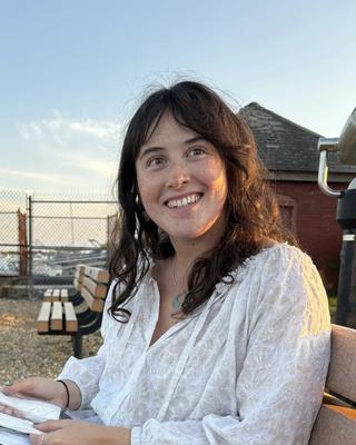 a person sitting outside