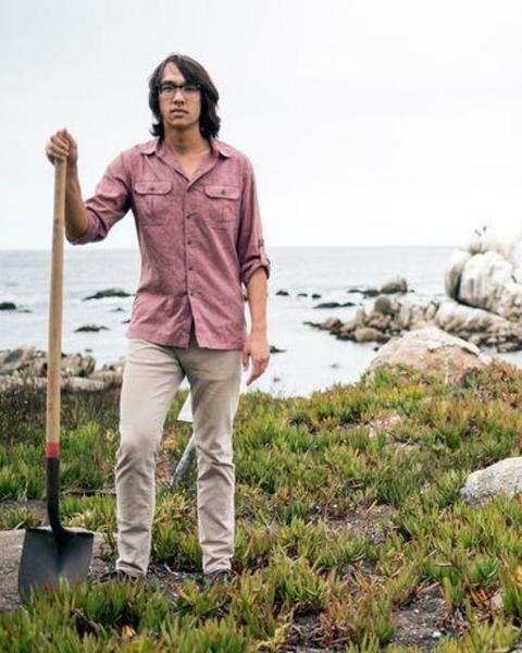 a person standing outside